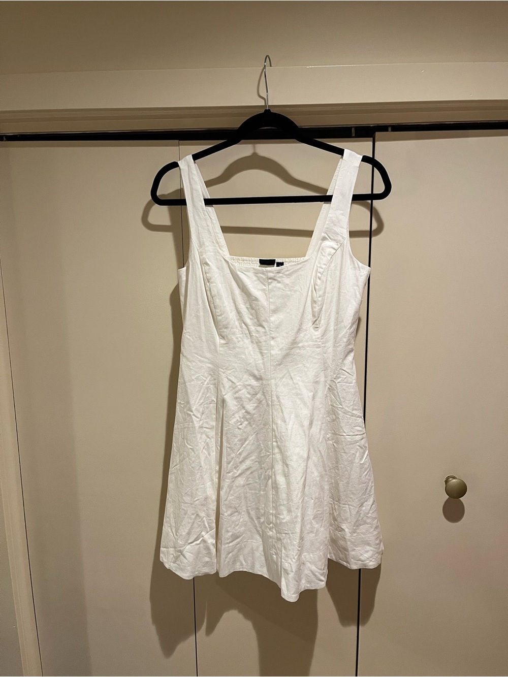 GAP White Square-Neck Sleeveless Camisole Dress